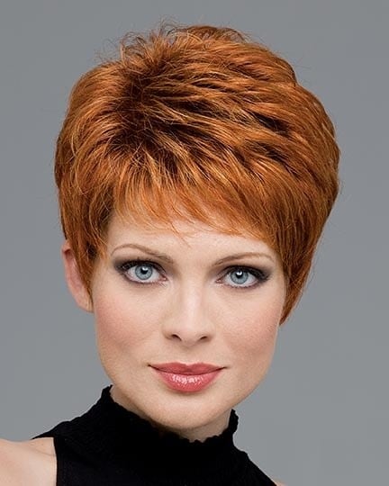 Auburn short haircut for women over 50