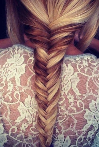 Tight Fishtail Braid Hairstyle