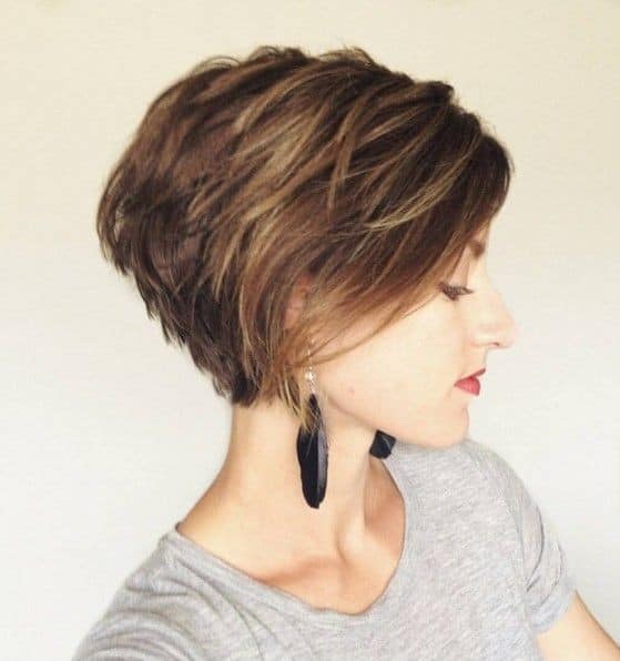 Faddish Stacked Short Haircut