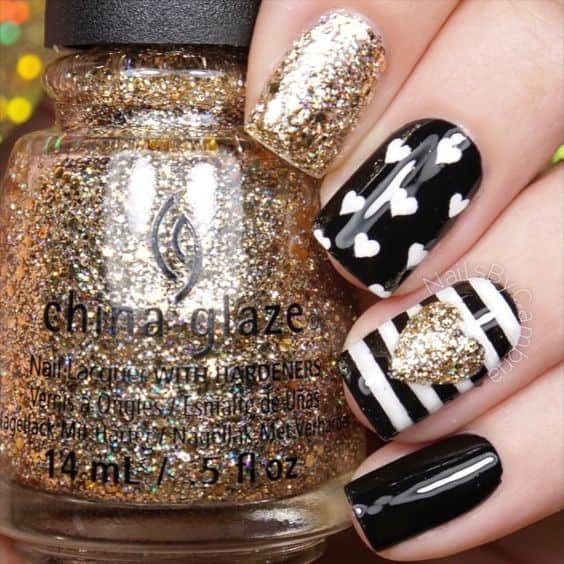 Black, White and Gold Patterns