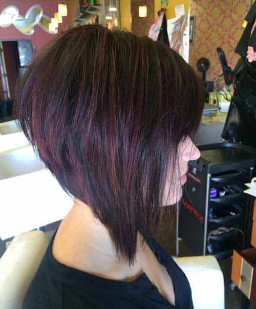 Straight graduated bob for thin hair