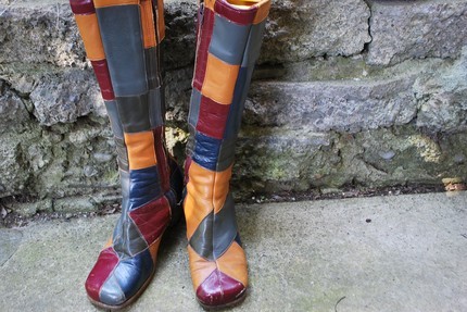 Patchwork boots