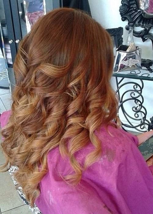 Auburn Barrel Curls