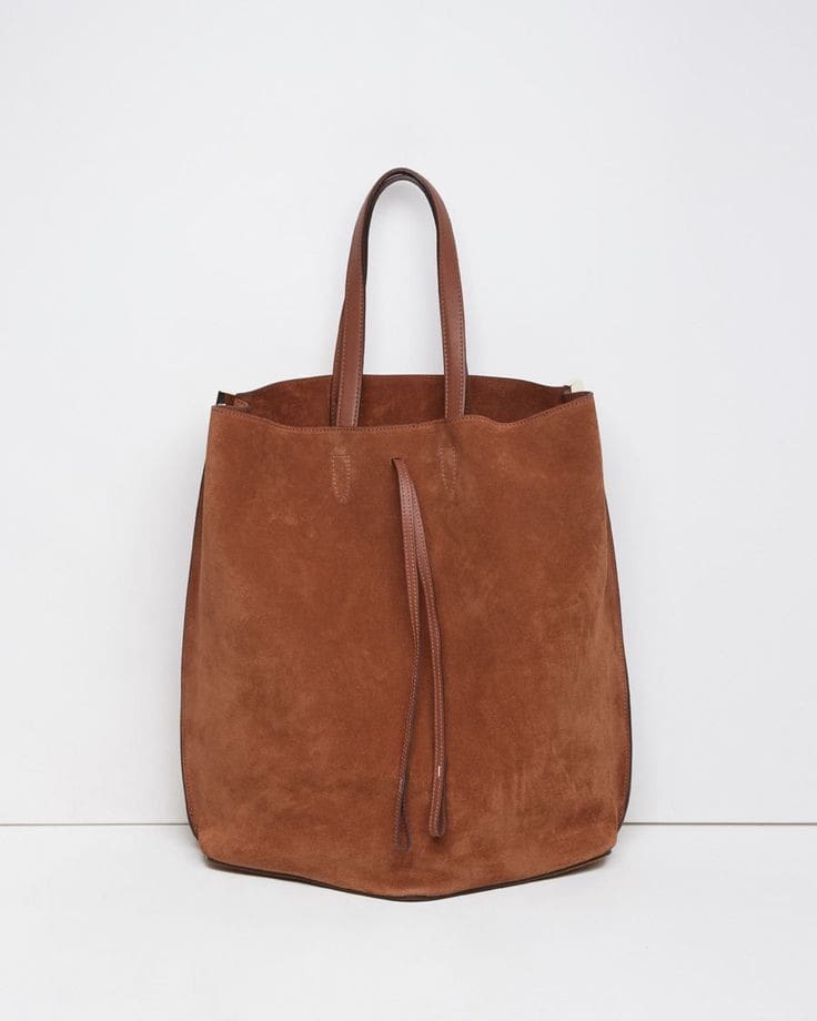 Suede tote