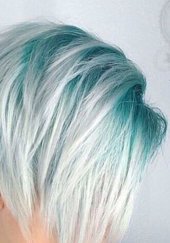 White and Blue Ombre