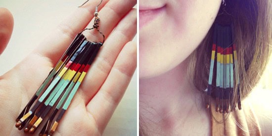 DIY jewelry making Painted Bobby Pin Earrings