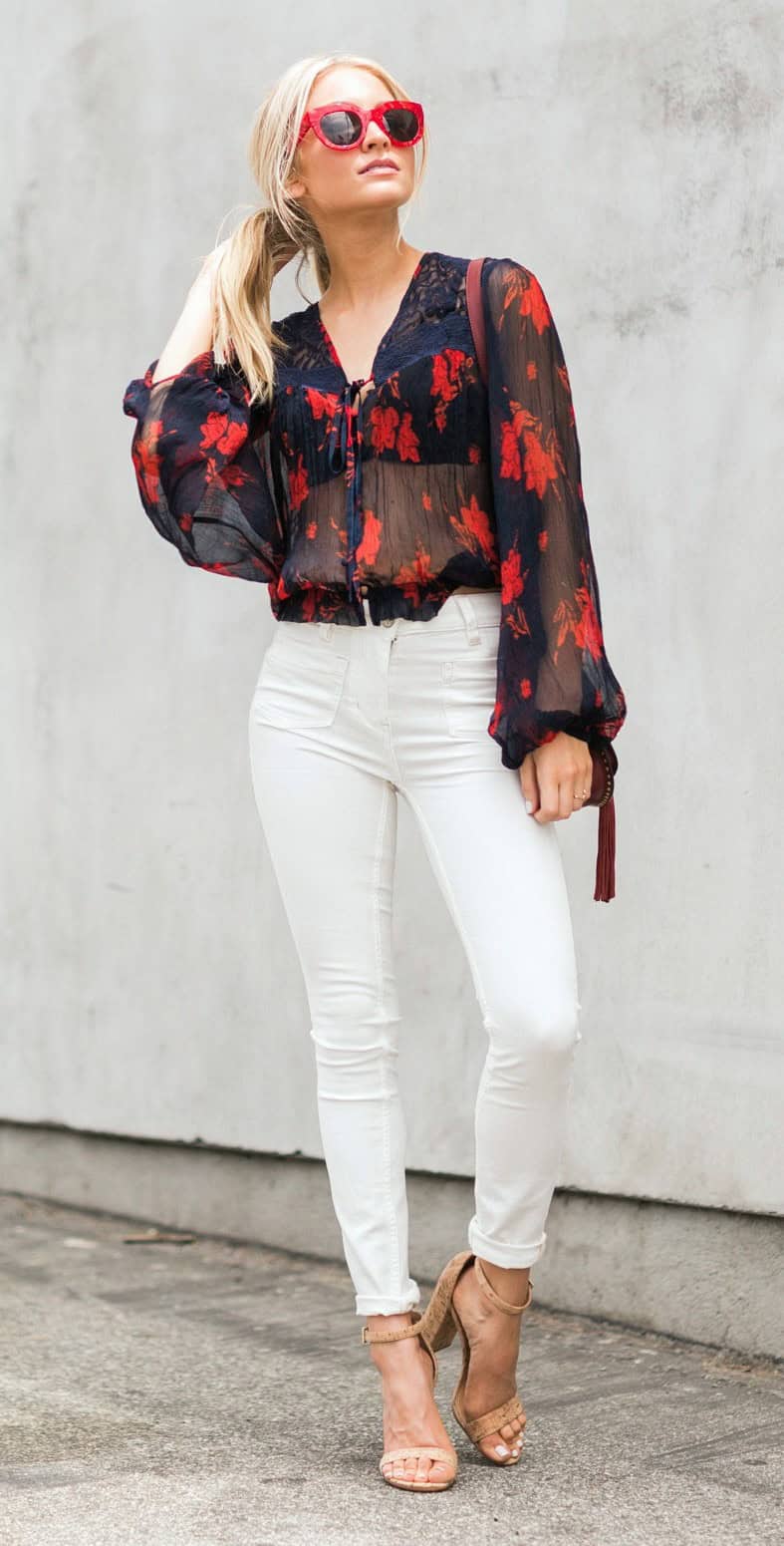 Thigh High Boots and Floral Bombers