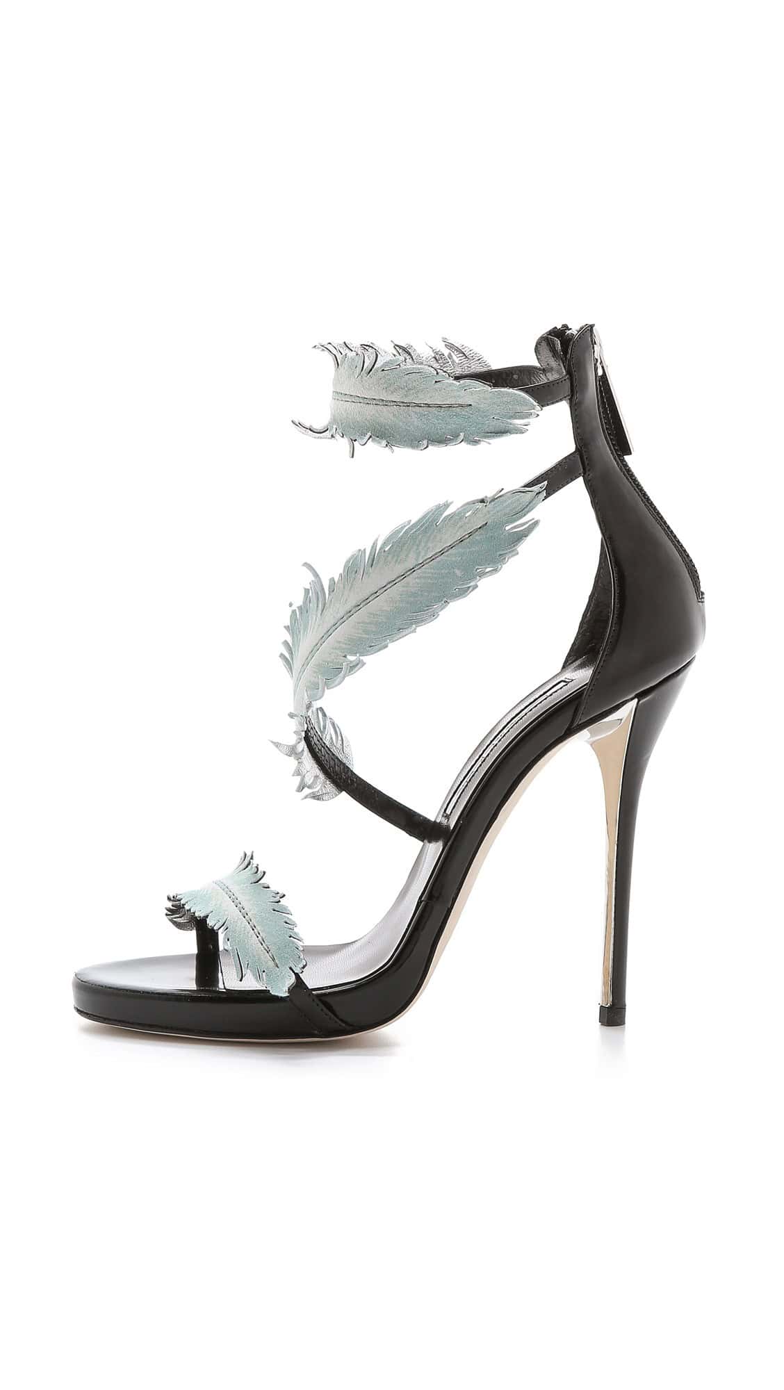 Feathered stilettos