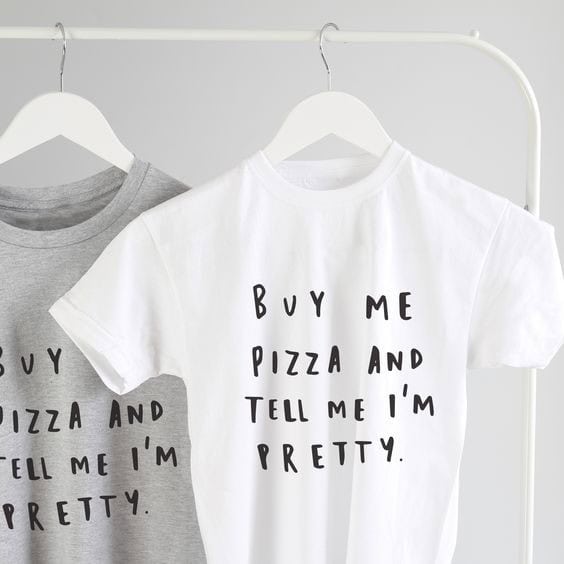 Pizza Slogan T-Shirt