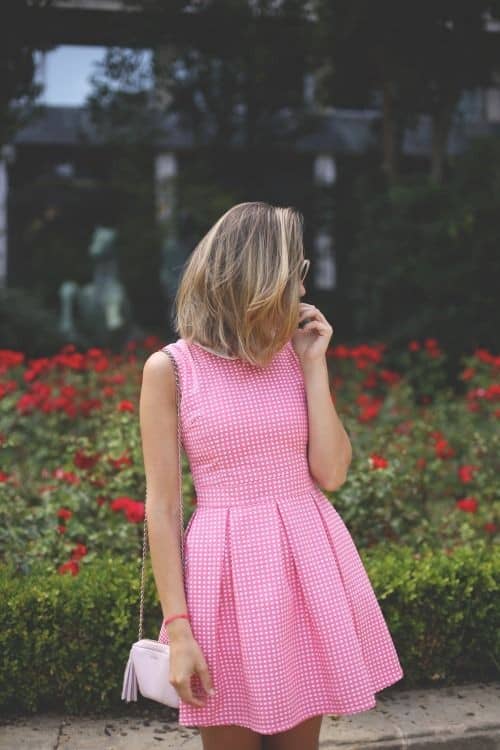 Pink Plaid Dress Outfit