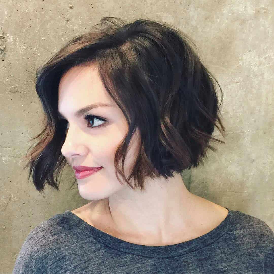 Inverted Bob Haircut For Wavy Hair