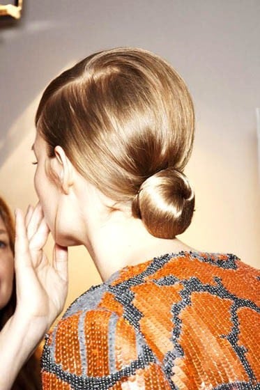 Sleek Low Chignon Hairstyle