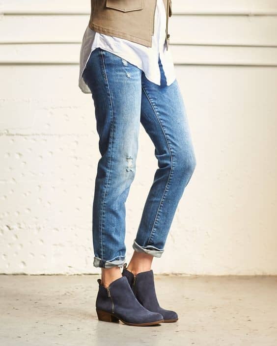 With Boyfriend Jeans