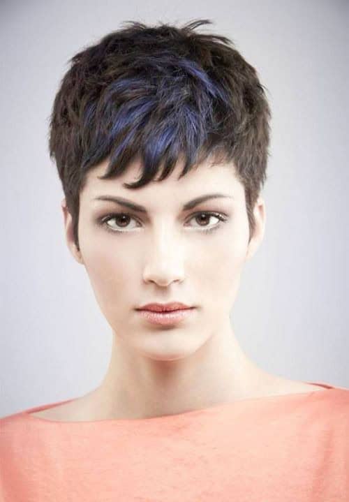 Super short pixie with radical highlights