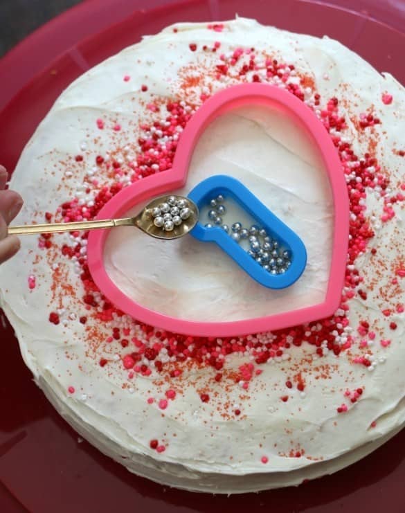 Lovely Pink Heart Cake