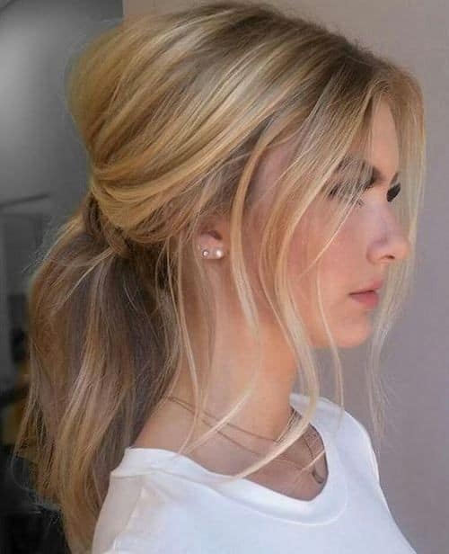 Messy Ponytail Hairstyle