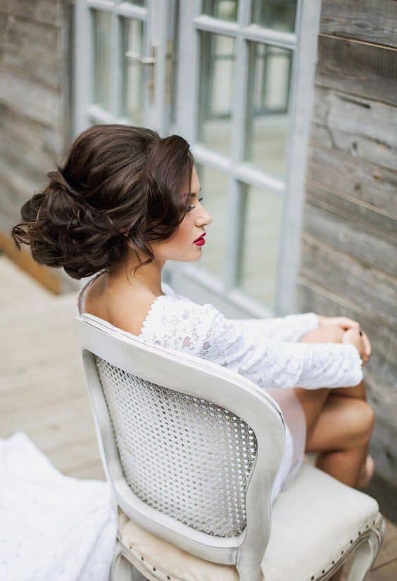 Sophisticated Bridal Updo Hairstyle