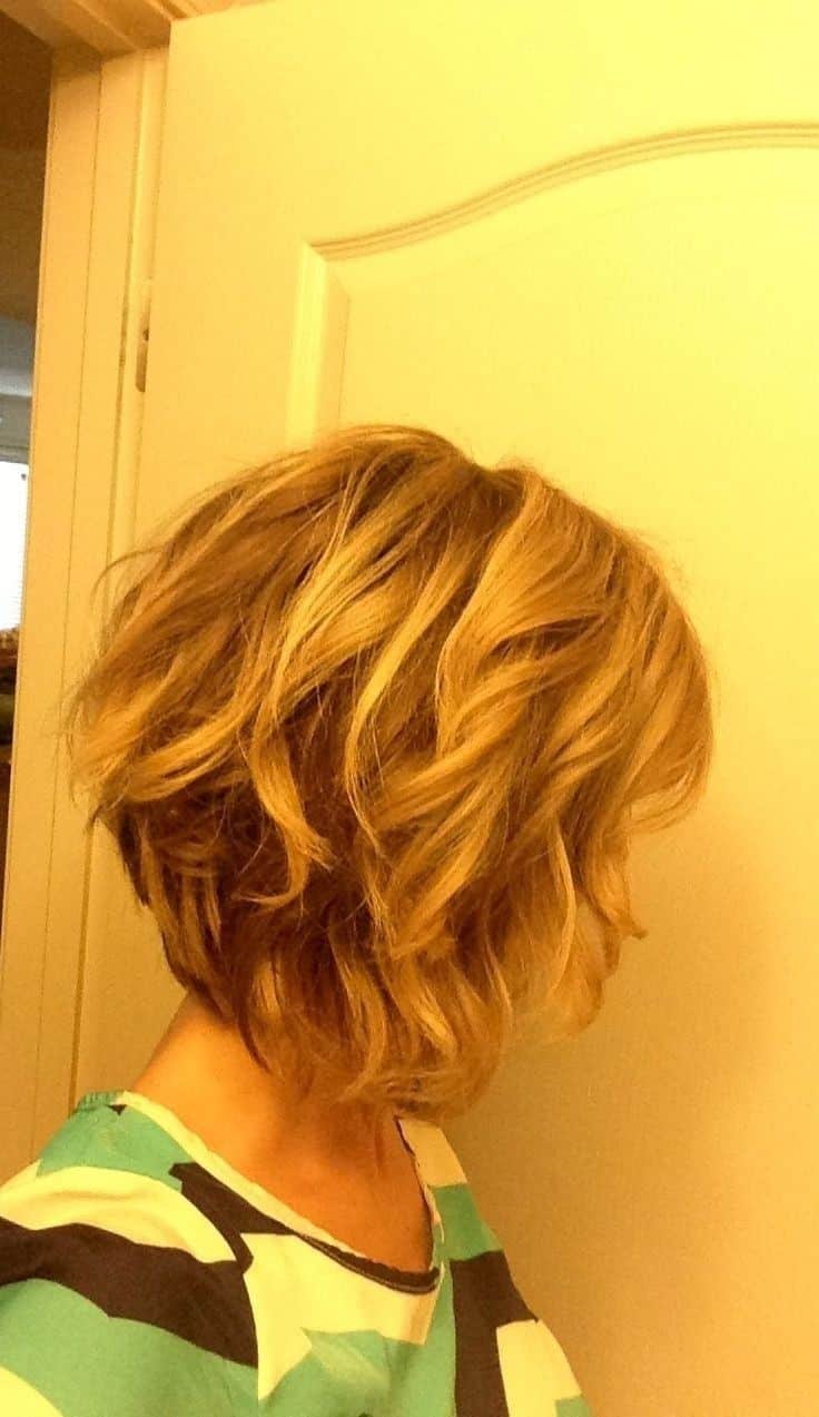 Blonde inverted bob