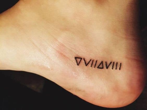 Symbol Ankle Tattoo