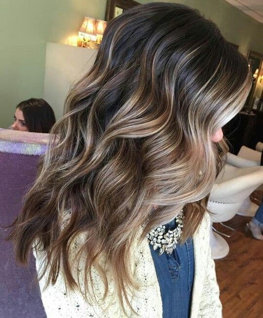 Brown and Blonde Balayage Curls