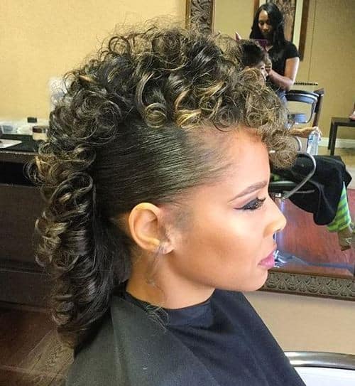 Gorgeous Corkscrew Curl Faux Hawk