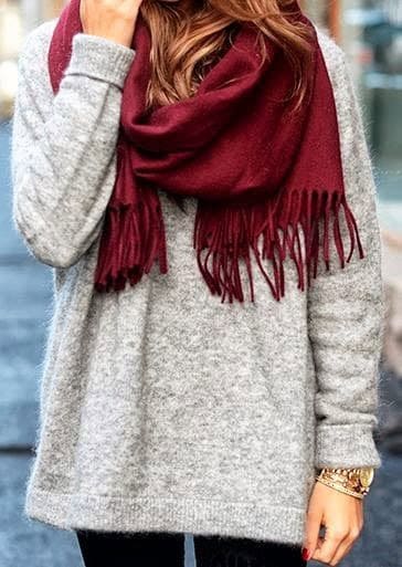 Marsala scarf