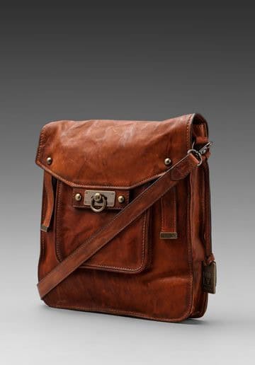 Cognac crossbody bag