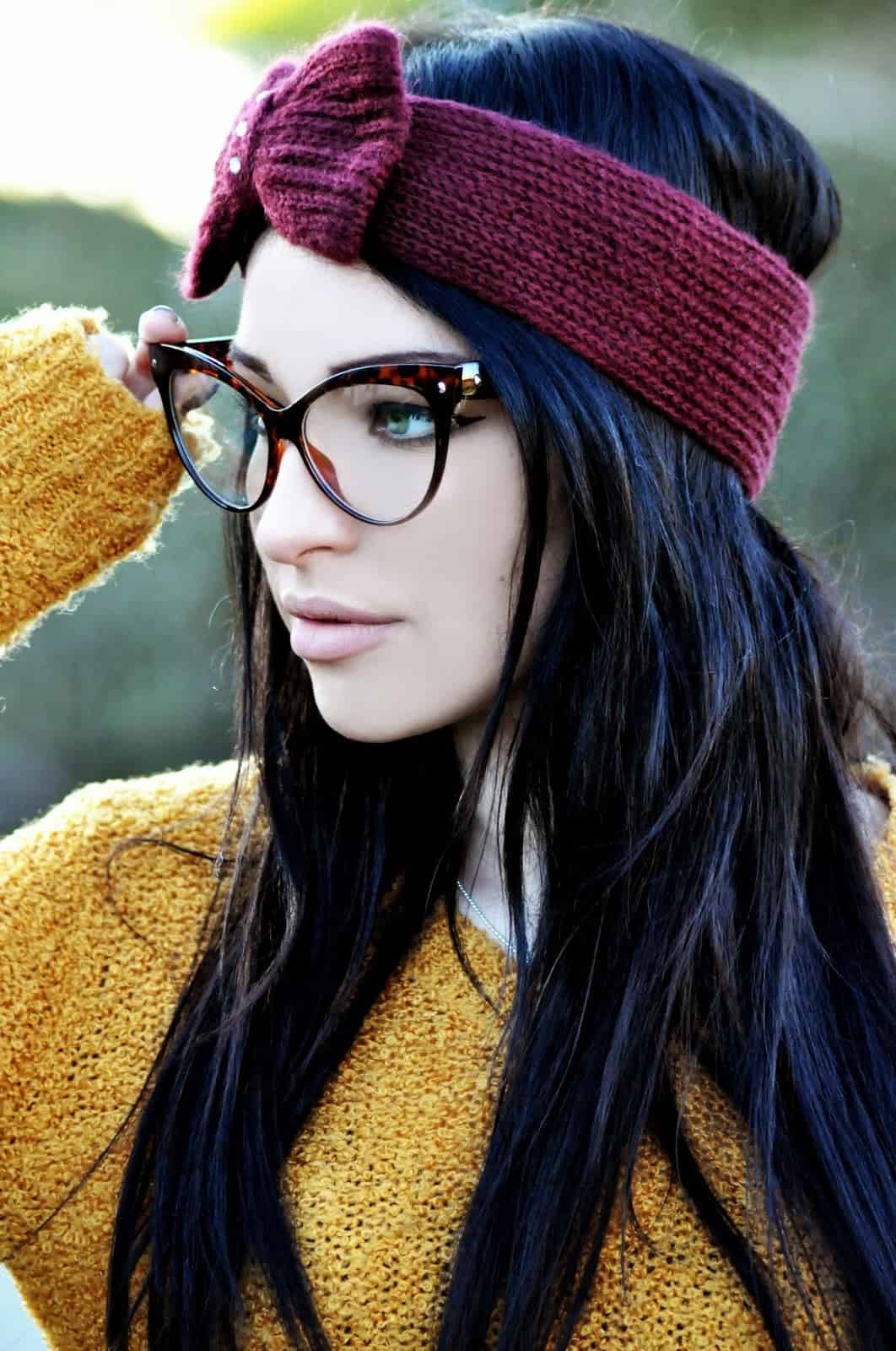 Cat eye glasses