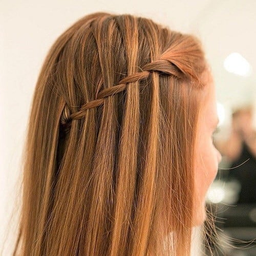 Auburn Graduated Waterfall Braid