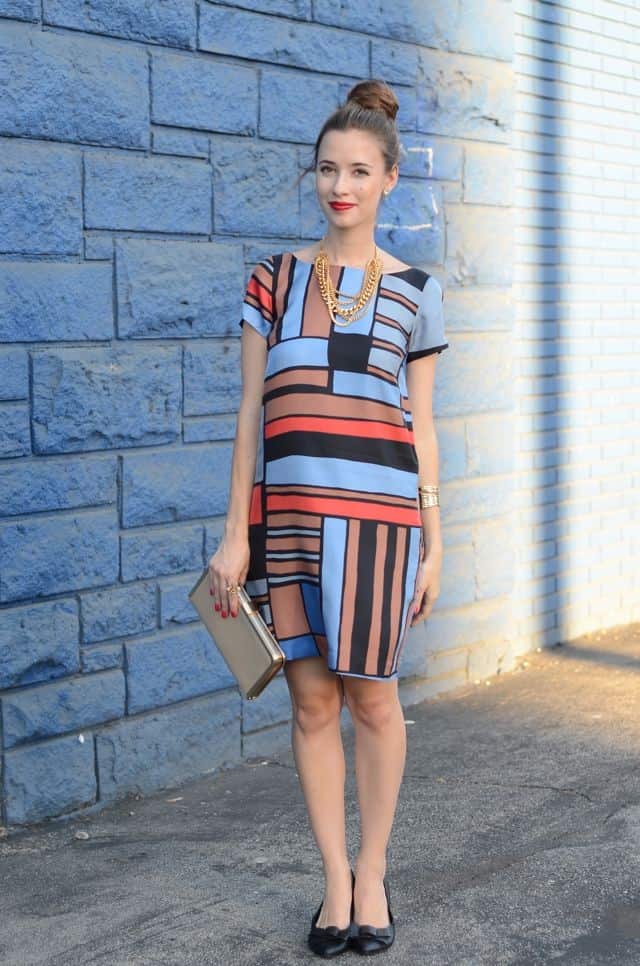 Graphic print dress