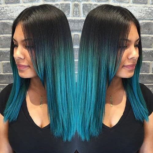 Black to Blue Sleek Look