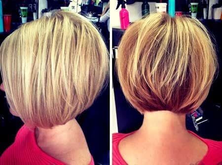 “Rounded” stacked bob