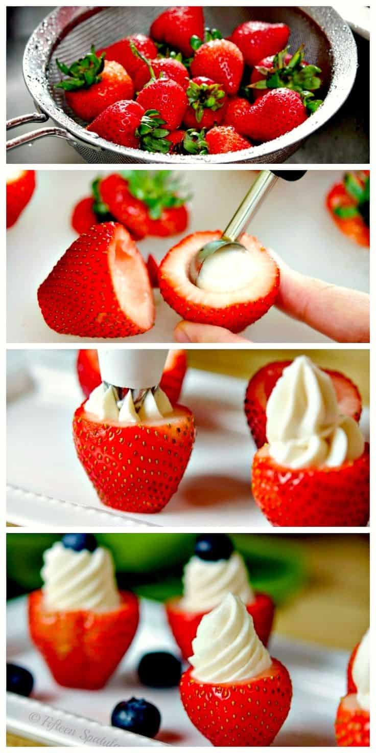 Cheesecake Stuffed Strawberries