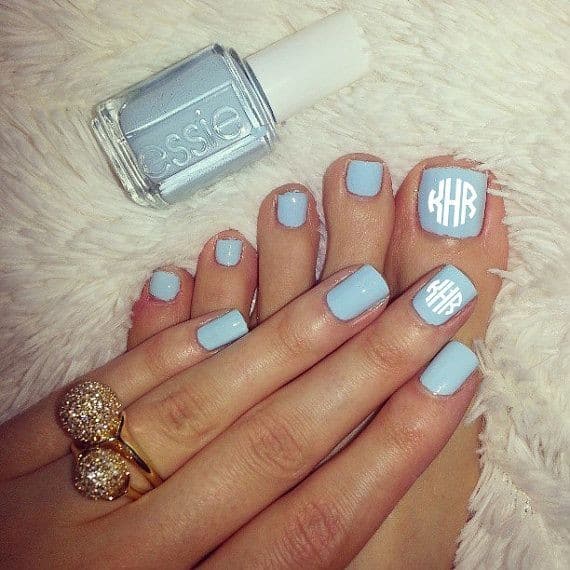 Monogram mani-pedi