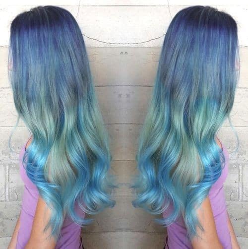 Stunning Mermaid-Style Ombre Curls