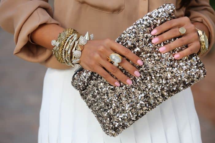 Glitter clutch