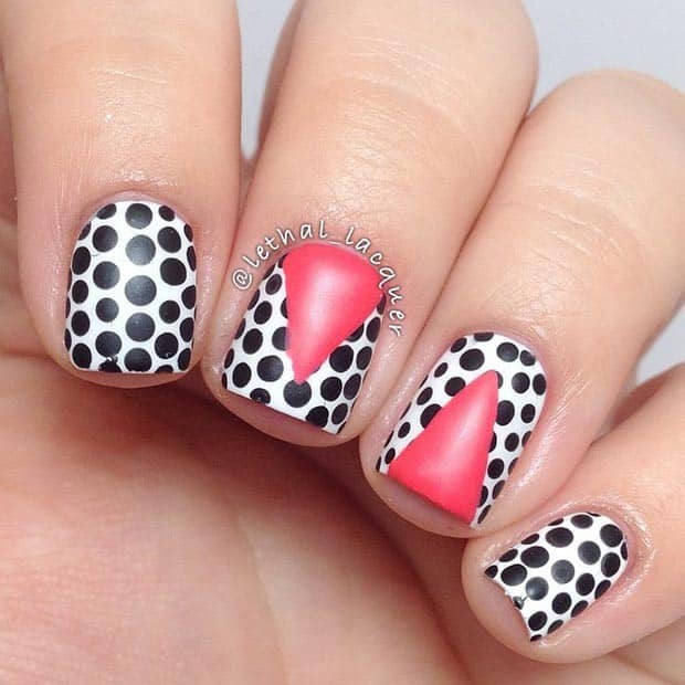 Cool Polka Dot Nail Design