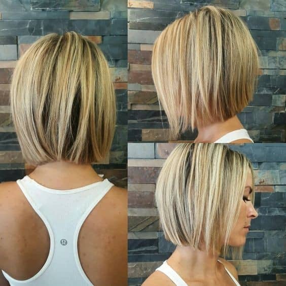 Short Blunt Blonde Bob for Women