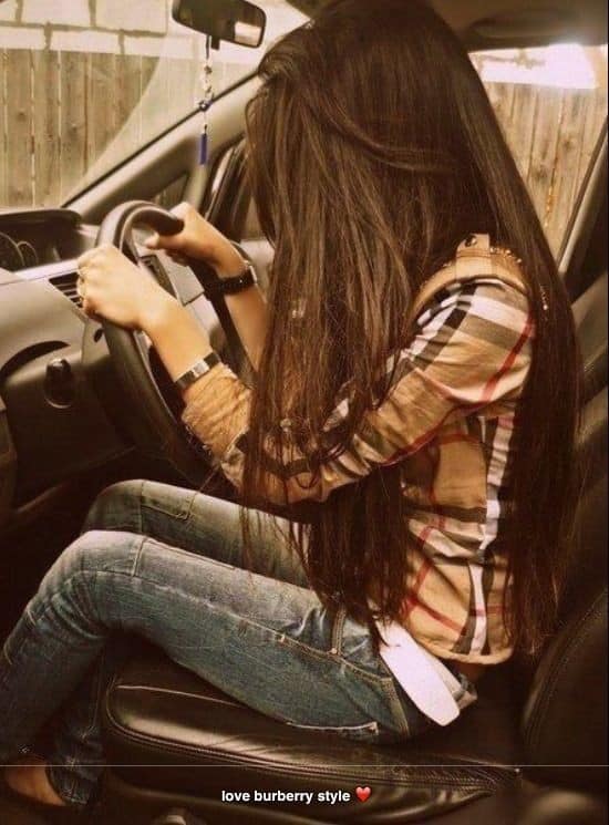 Brunette Long Straight Hairstyle