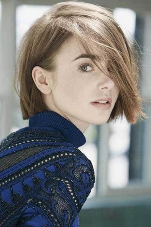 Straight Bob Haircut for Brown Hair