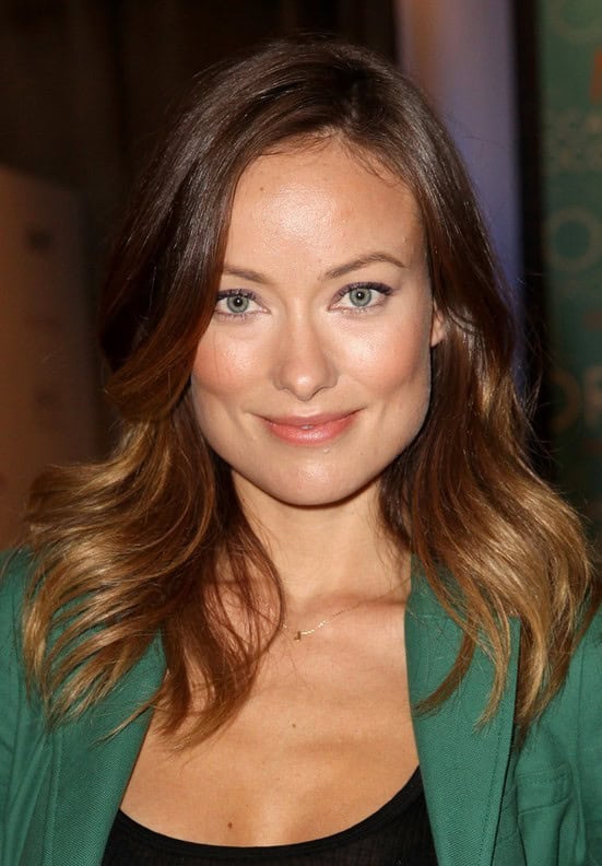 Olivia Wilde Medium Hairstyles – casual brunette wavy hairstyle for oval, square, heart faces