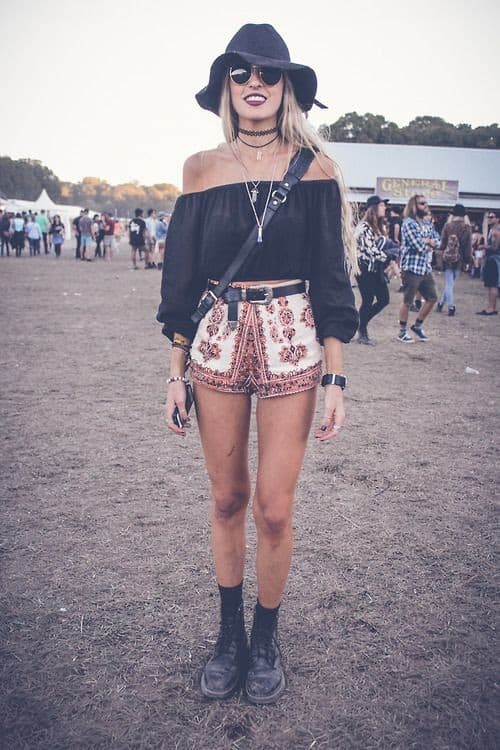 Peasant Shirt and Paisley Shorts