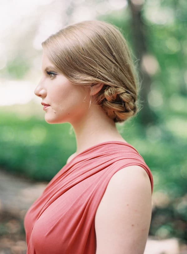 Low braided side bun