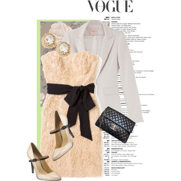 Elegant Polyvore Combinations: Fancy and Stylish 3D Dress