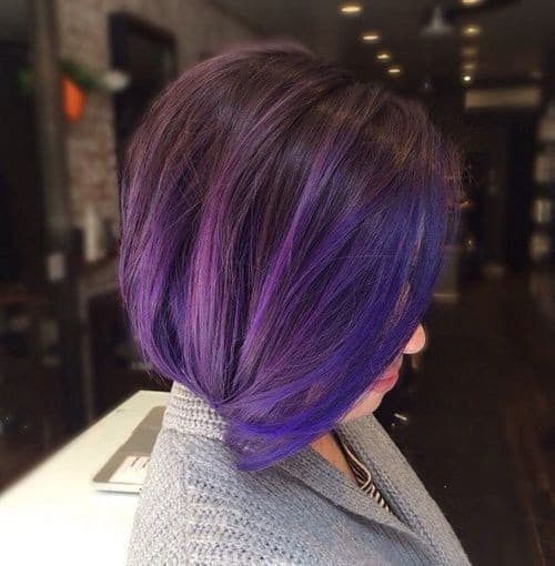 Brown to Purple Ombre