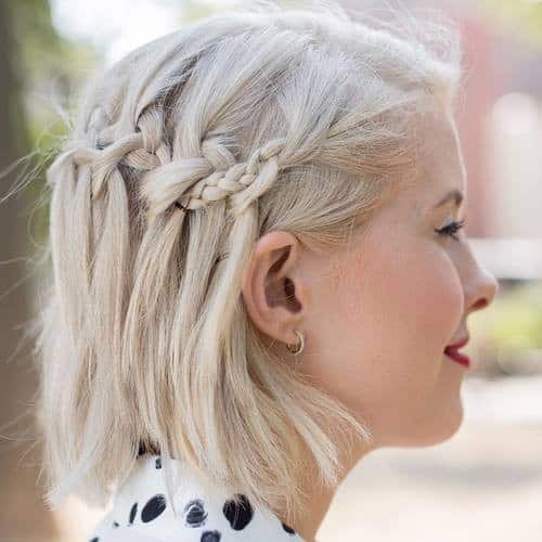 White Blonde Romantic Braided Style