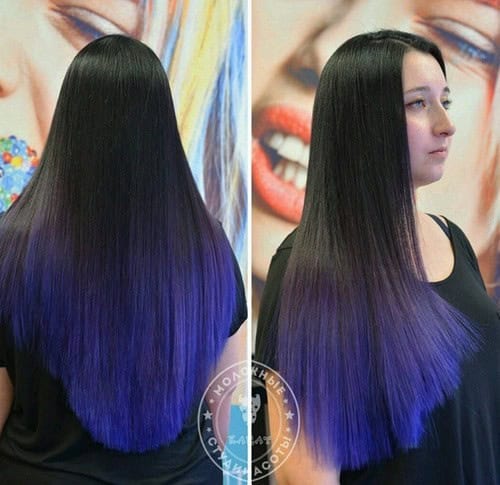 Black to Blue Ombre