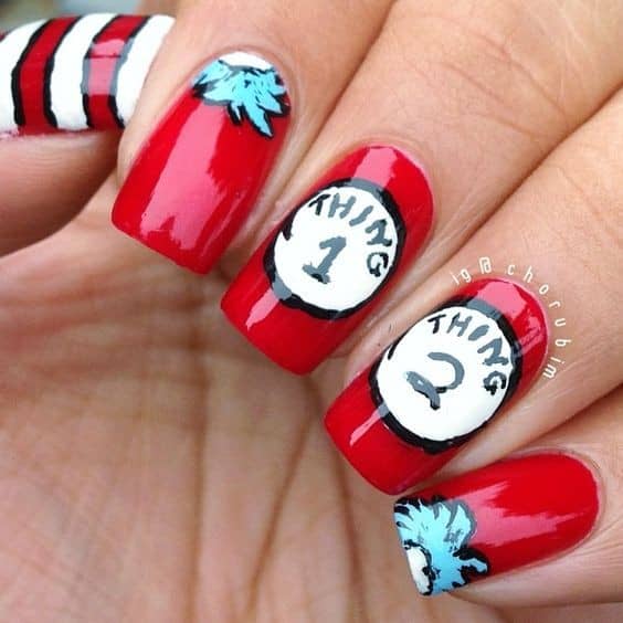 Cute Red Nail Design