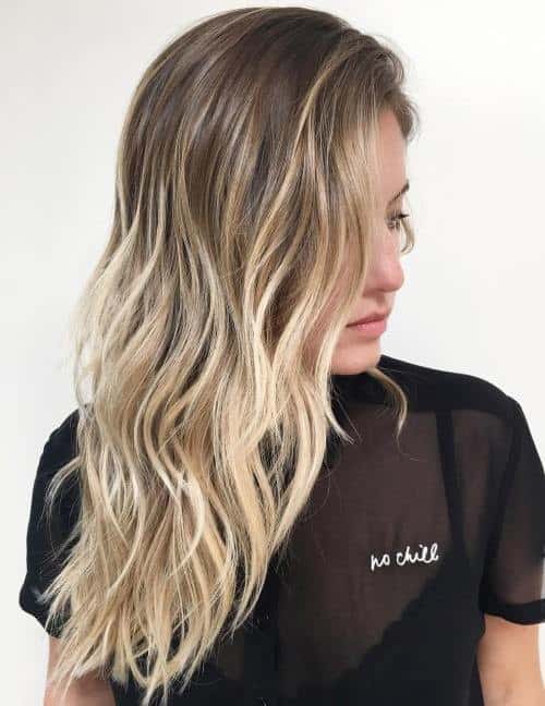 Wonderful Light Curly Balayage