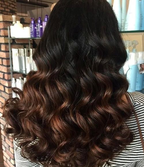 Black to Brown Curls